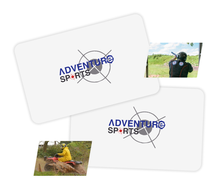 adventure sports gift cards mockup