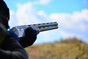 Clay Shooting looking down the barrel